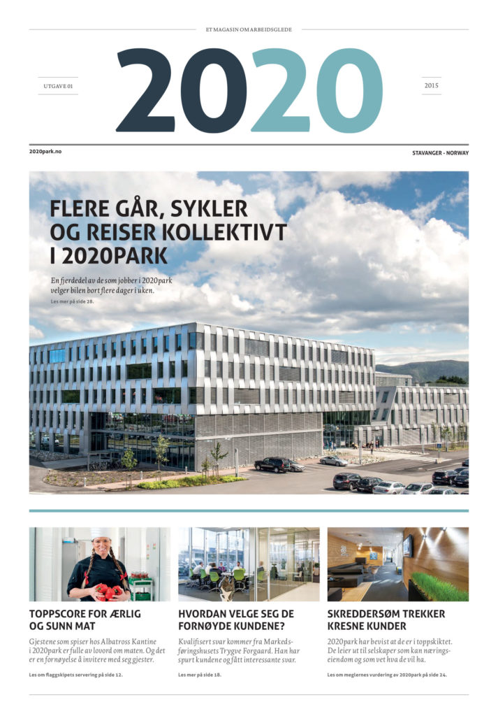 2020park * Kontorpark Stavanger - Magasin om arbeidsglede - Omslag