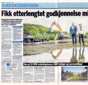 Breeamsertifisering Finansavisen mai 2020