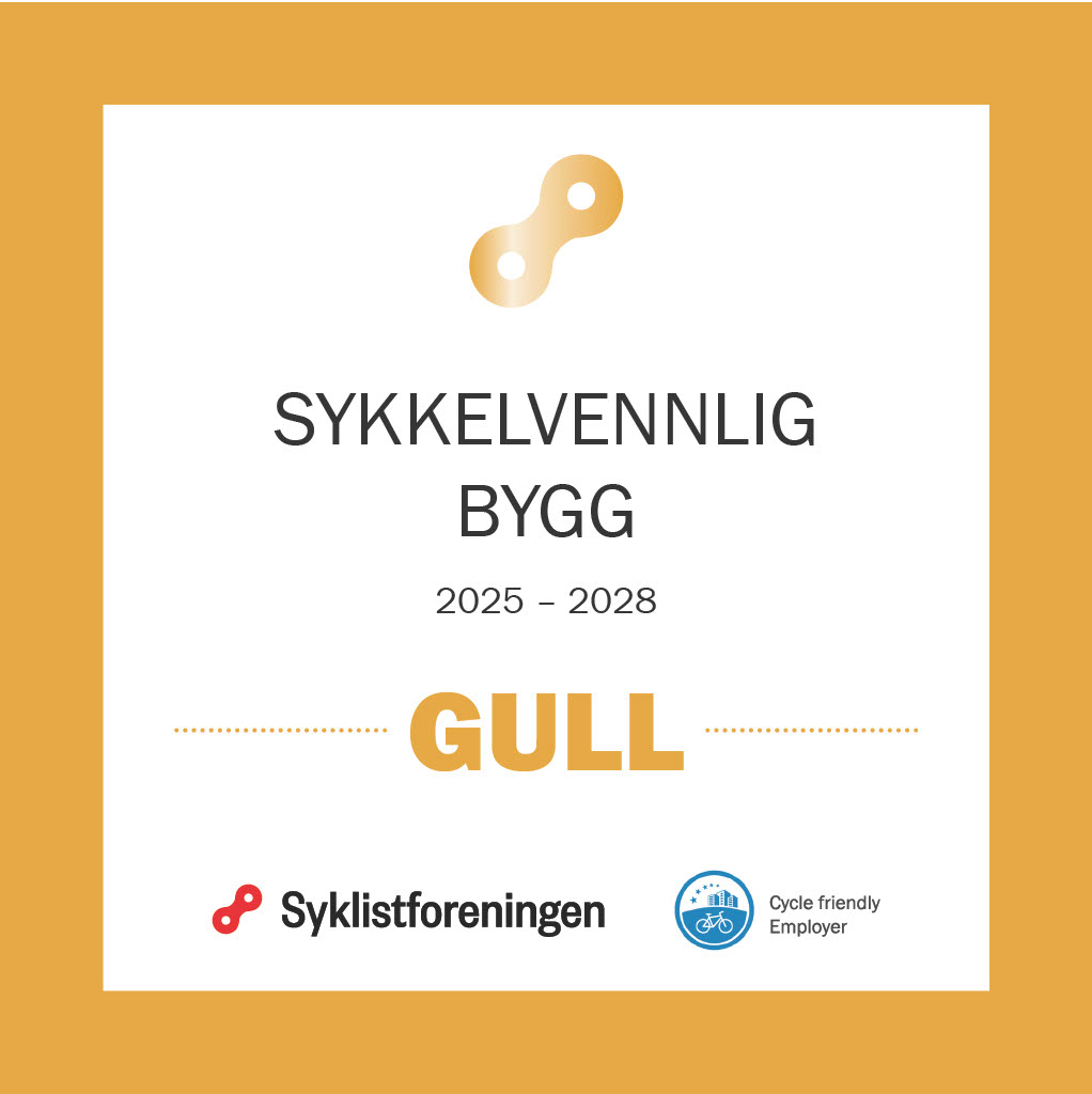 2020Park Sykkelvennlig bygg Plakett kvadrat
